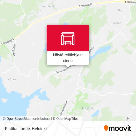 Ristikalliontie kartta