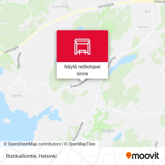 Ristikalliontie kartta