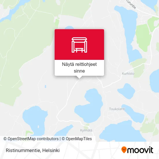 Ristinummentie kartta