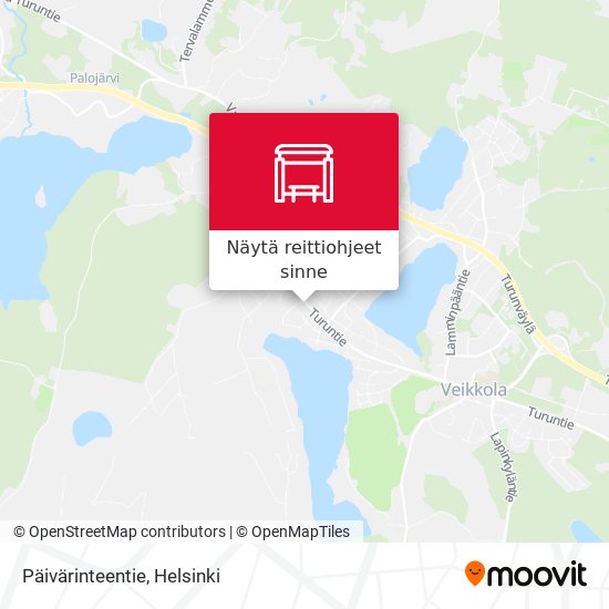 Päivärinteentie kartta
