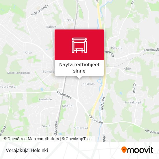 Veräjäkuja kartta
