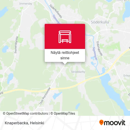Knaperbacka kartta