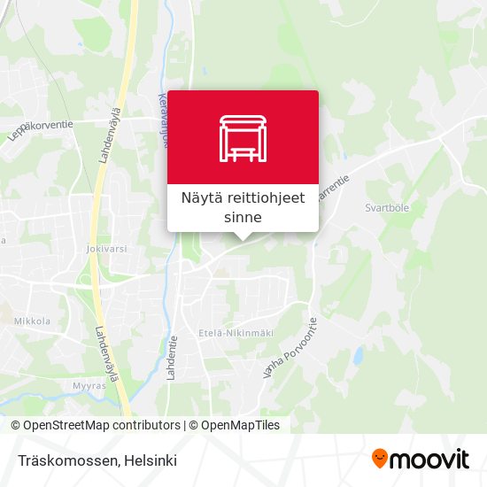 Träskomossen kartta