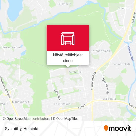 Sysiniitty kartta