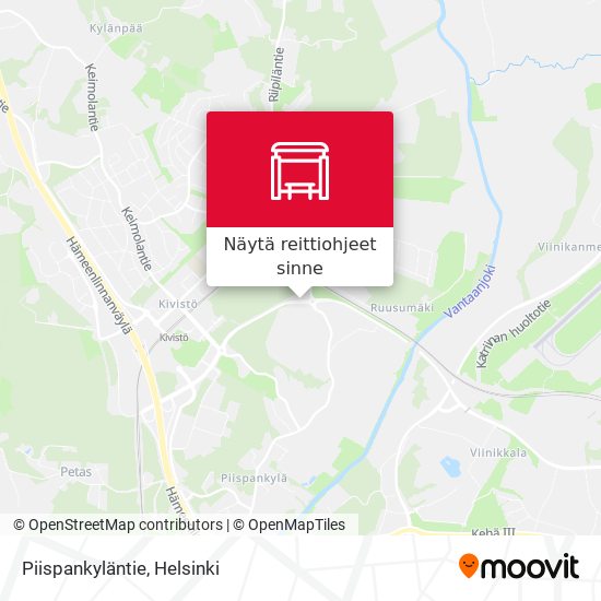 Piispankyläntie kartta