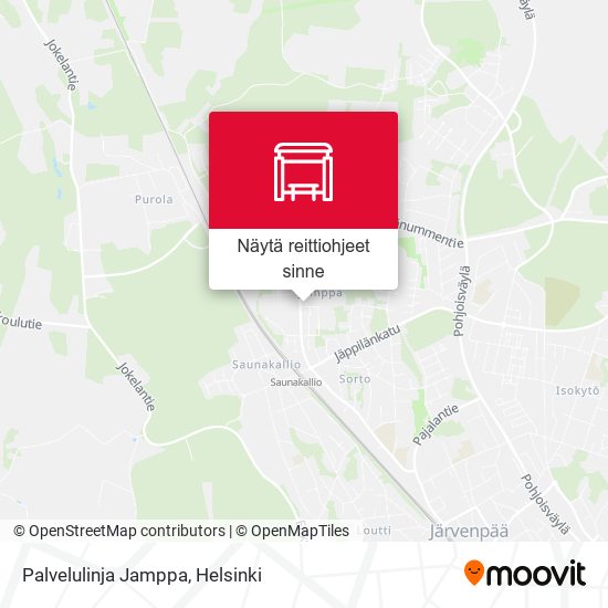 Palvelulinja Jamppa kartta