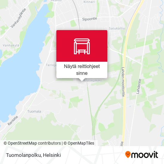 Tuomolanpolku kartta