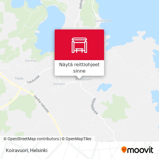 Kuinka päästä kohteeseen Koiravuori paikassa Helsinki kulkuvälineellä Bussi?