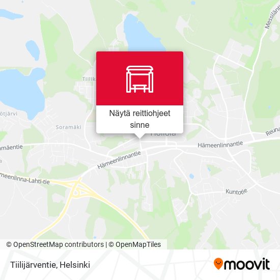 Tiilijärventie kartta