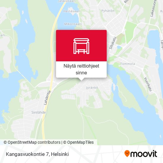 Kangasvuokontie 7 kartta