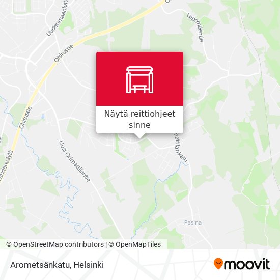 Arometsänkatu kartta