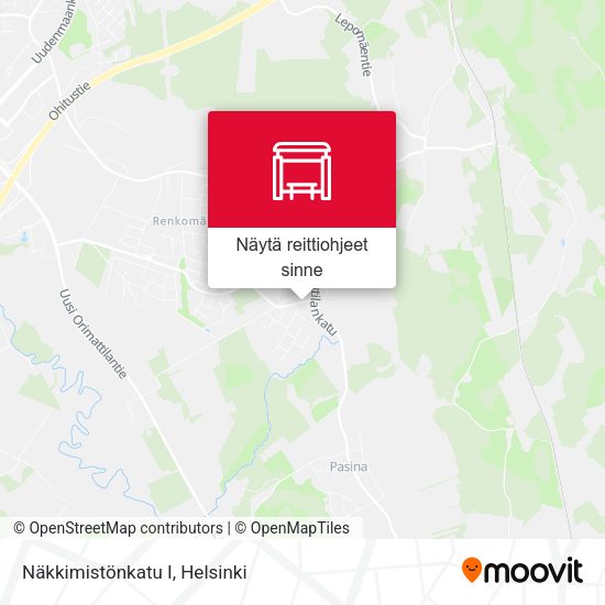 Näkkimistönkatu I kartta