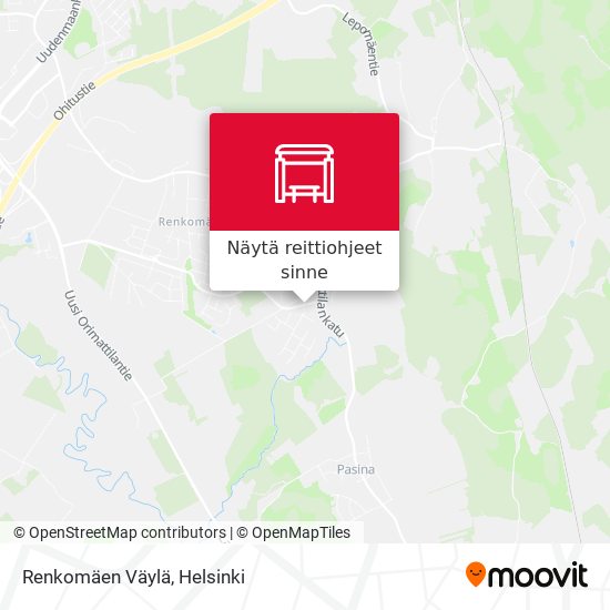 Renkomäen Väylä kartta