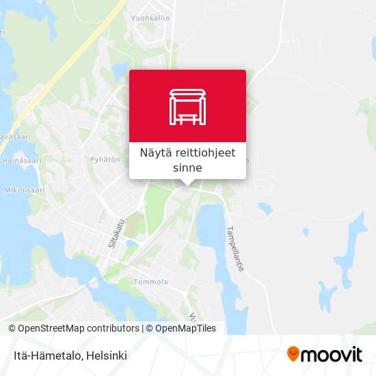 Itä-Hämetalo kartta
