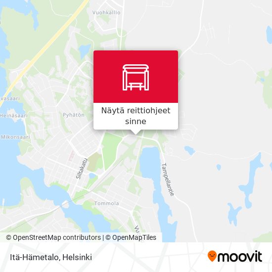 Itä-Hämetalo kartta