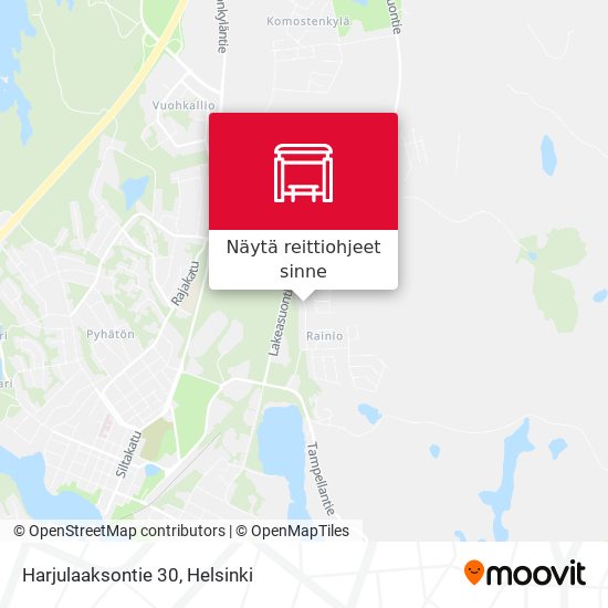 Harjulaaksontie 30 kartta