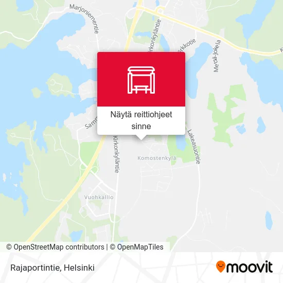 Rajaportintie kartta