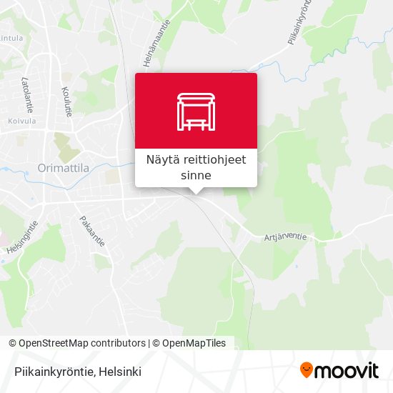 Piikainkyröntie kartta