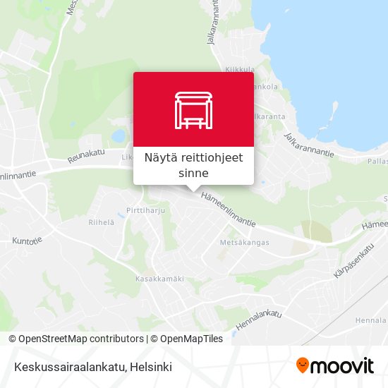 Keskussairaalankatu kartta