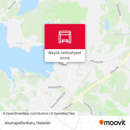 Alustapellonkatu kartta