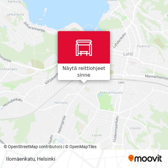 Ilomäenkatu kartta