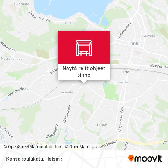 Kansakoulukatu kartta