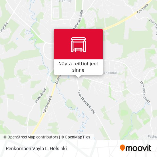 Renkomäen Väylä L kartta
