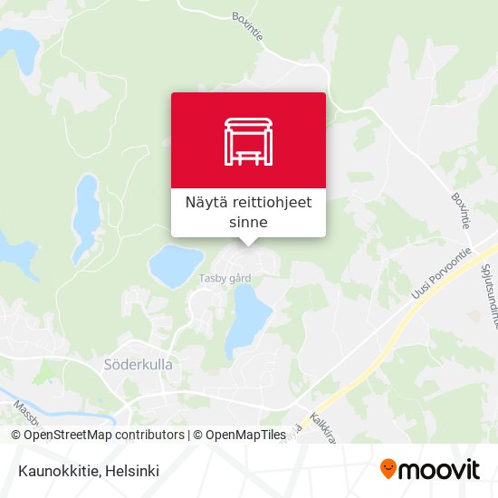 Kaunokkitie kartta