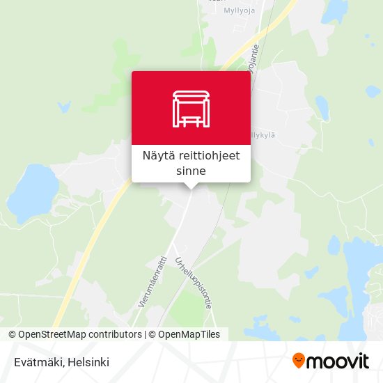 Evätmäki kartta