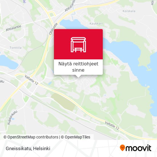 Gneissikatu kartta