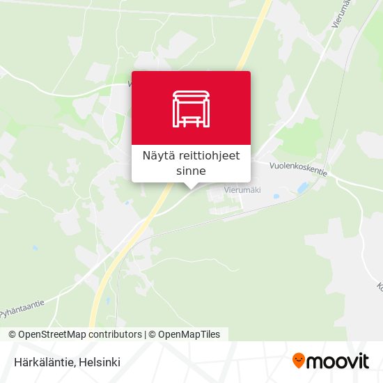 Härkäläntie kartta