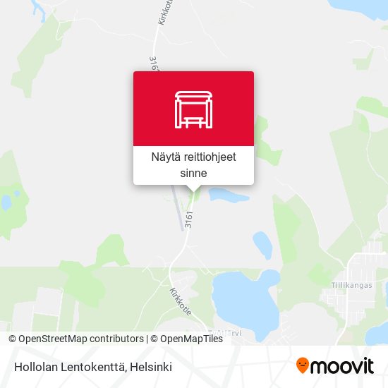 Hollolan Lentokenttä kartta
