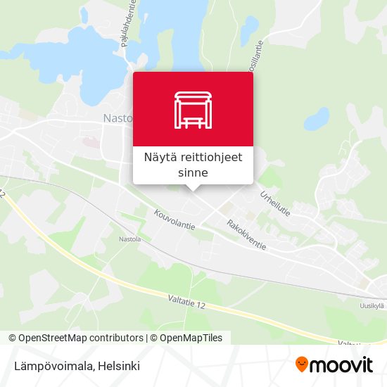 Lämpövoimala kartta