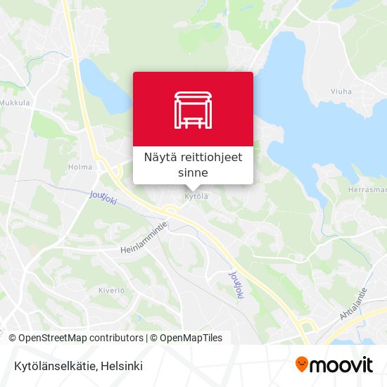 Kytölänselkätie kartta