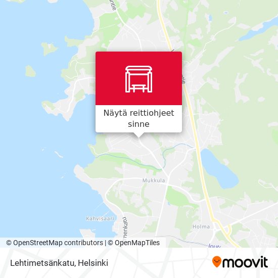 Lehtimetsänkatu kartta