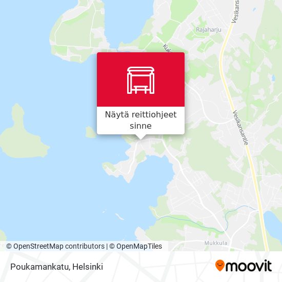 Poukamankatu kartta