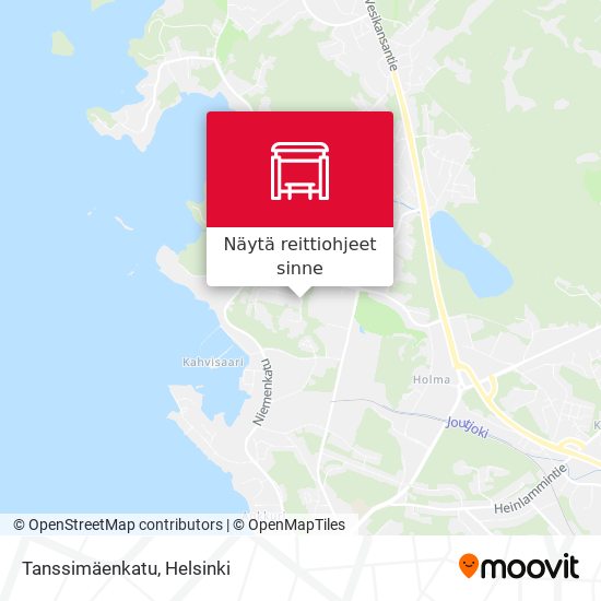 Tanssimäenkatu kartta