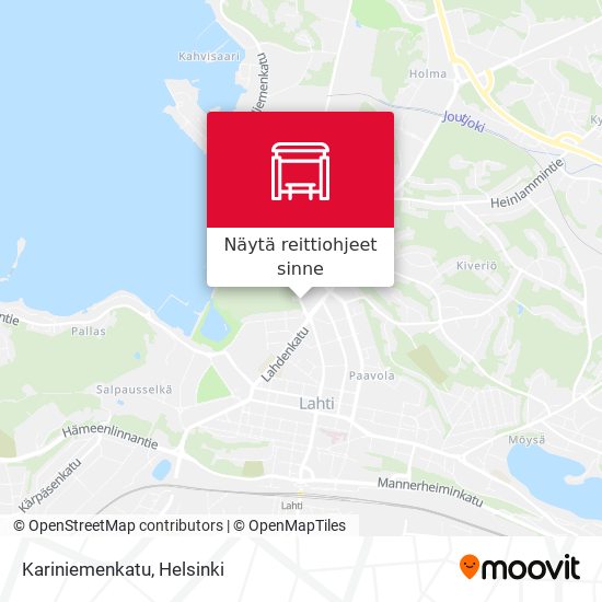 Kariniemenkatu kartta