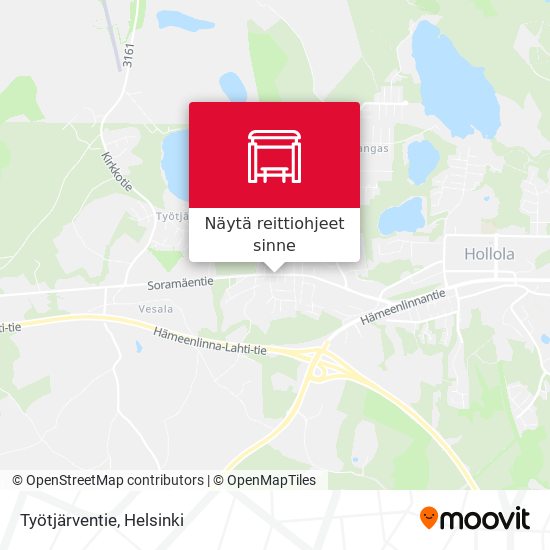 Työtjärventie kartta