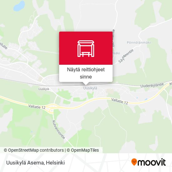 Uusikylä Asema kartta