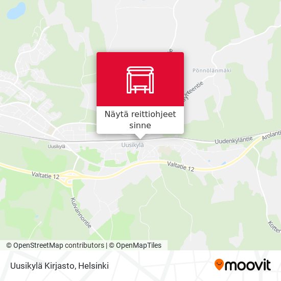 Uusikylä Kirjasto kartta