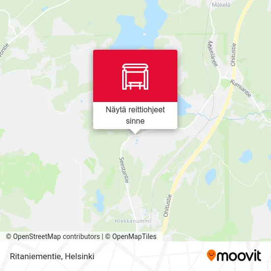 Ritaniementie kartta