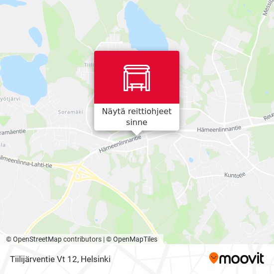 Tiilijärventie Vt 12 kartta