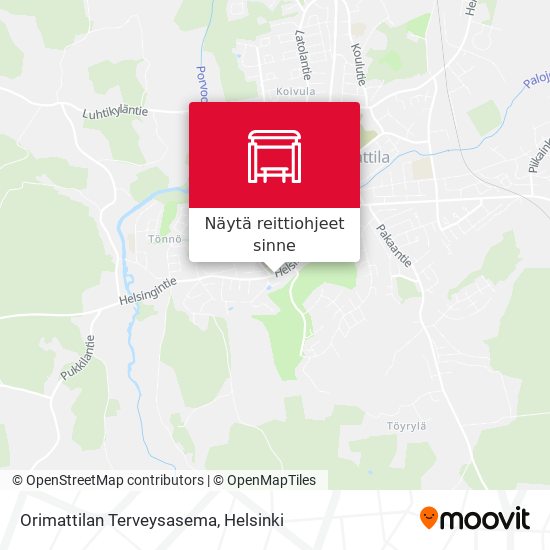 Orimattilan Terveysasema kartta