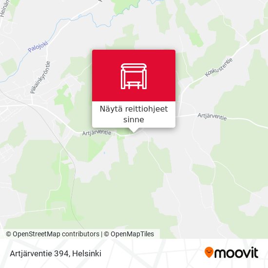 Artjärventie 394 kartta