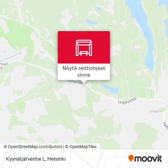 Kyynätjärventie L kartta