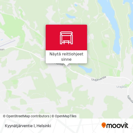 Kyynätjärventie I kartta