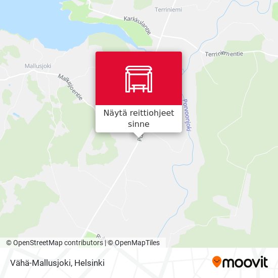 Vähä-Mallusjoki kartta