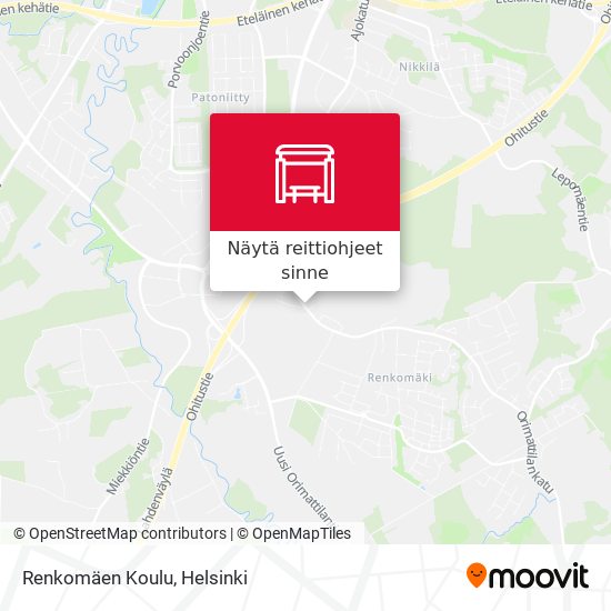 Renkomäen Koulu kartta