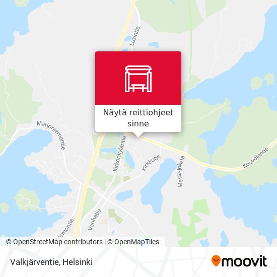 Valkjärventie kartta